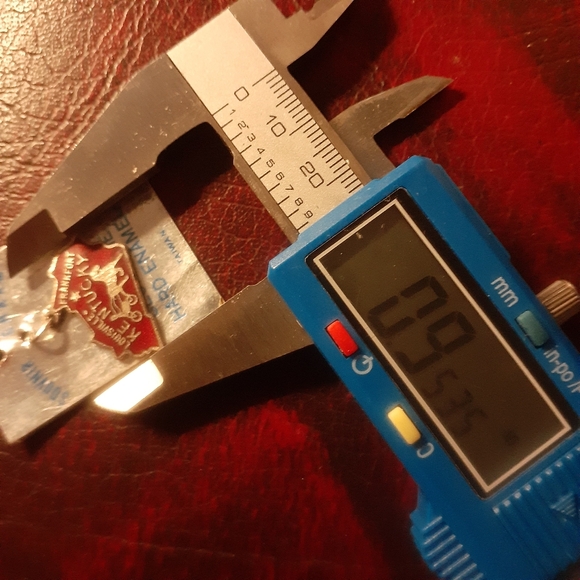 1960/70's Red Kentucky Souvenier Cloisonne Enamel Charm - Picture 10 of 12